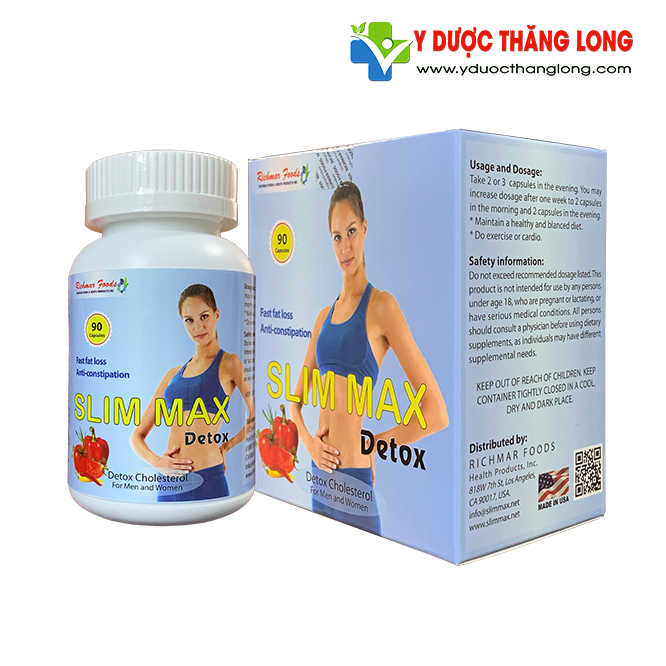 Thuốc giảm cân SLIM MAX DETOX (USA) - VIÊN GIẢM CÂN, GIẢI ĐỘC NHANH 1