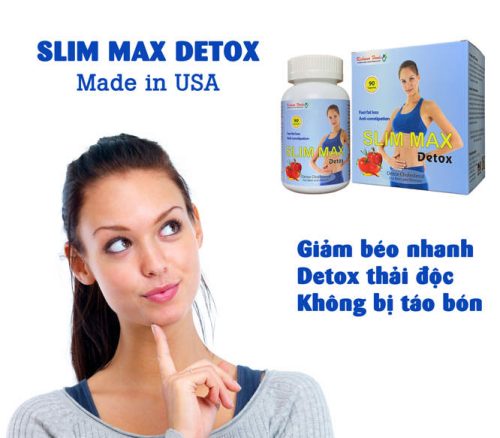 Thuốc giảm cân SLIM MAX DETOX (USA) - VIÊN GIẢM CÂN, GIẢI ĐỘC NHANH 2